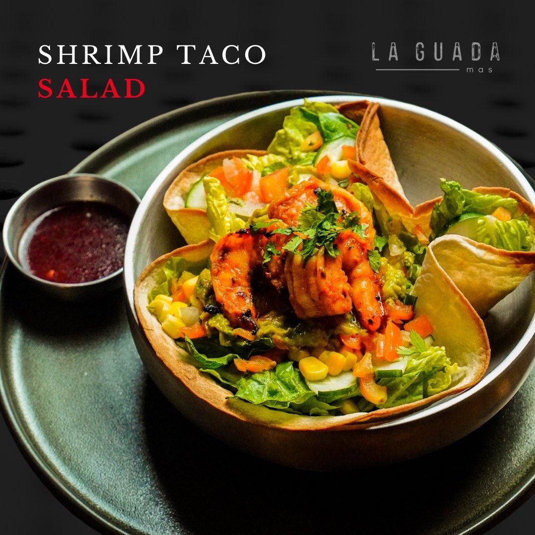 Shrimp Taco Salad — official La Guada Mas dish